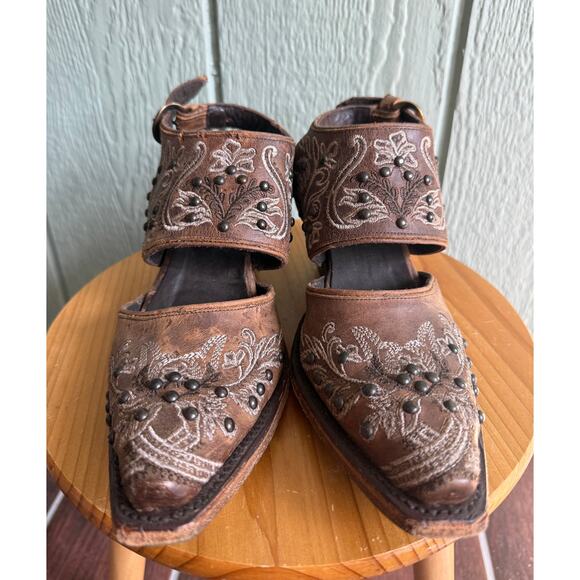 Lane Boots Women's Brown Santorini Buckle Mule 5 - Picture 3 of 8